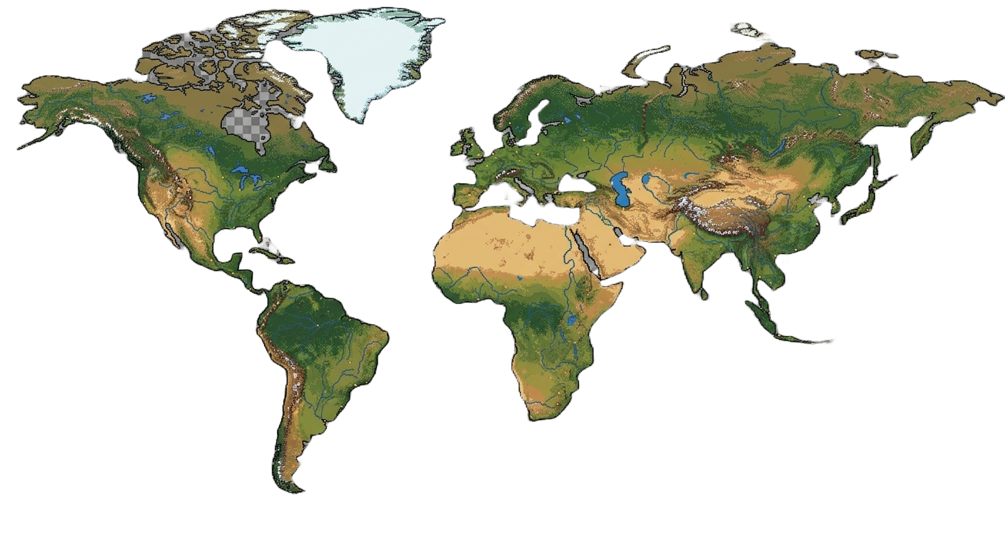 Export markets map